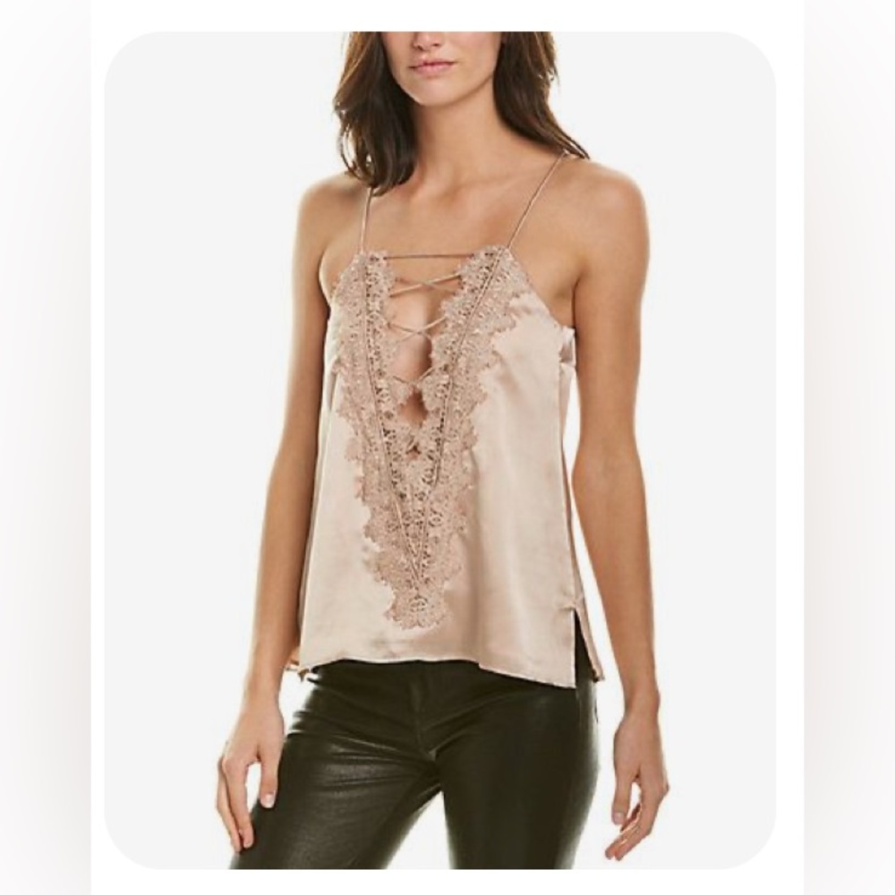 Cami NYC 100% silk blush camisole tank top size Small (S)